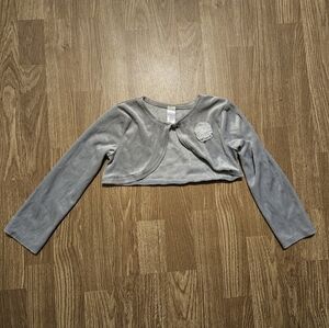 George Light Gray Kids Cropped Cardigan